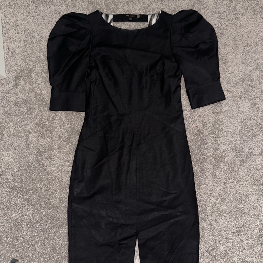 Ted Baker Black Long Sleeve Dress